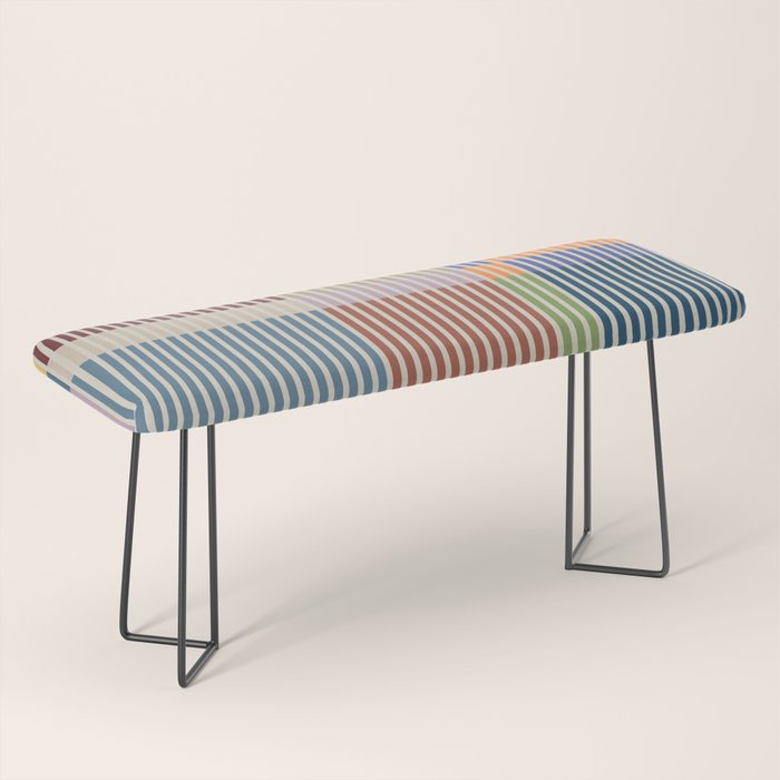 Linear Bauhaus Pattern 3. Bench Gallery Image 1