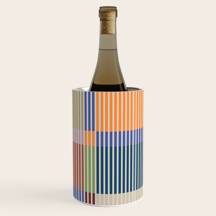 Linear Bauhaus Pattern 3. Wine Chiller Gallery Image 3