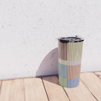 Linear Bauhaus Pattern 3. Travel Mug Gallery Image 4