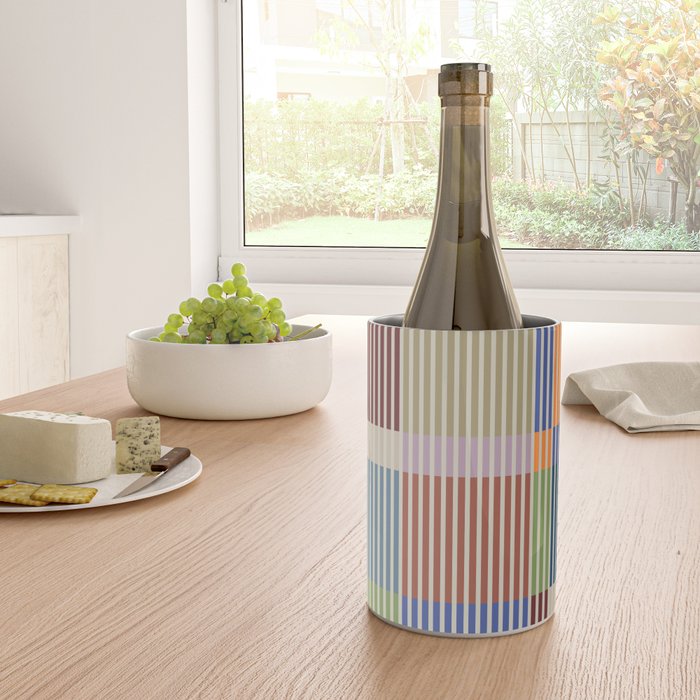 Linear Bauhaus Pattern 3. Wine Chiller Gallery Image 4