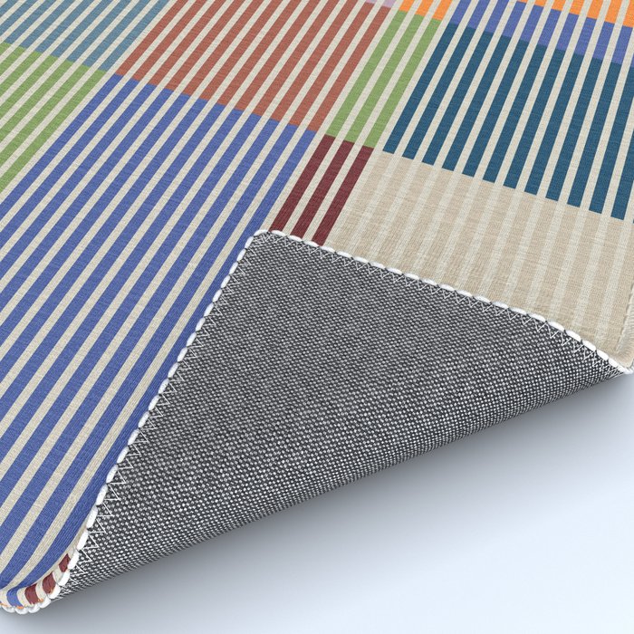 Linear Bauhaus Pattern 3. Rug Gallery Image 4