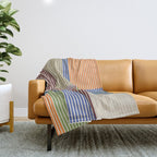 Linear Bauhaus Pattern 3. Throw Blanket Gallery Image 1