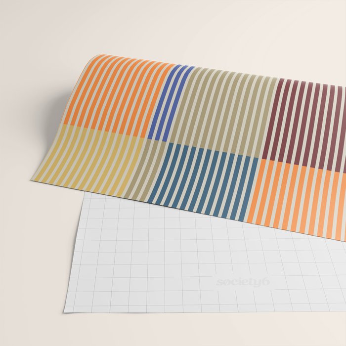 Linear Bauhaus Pattern 3. Wrapping Paper Gallery Image 2