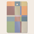 Linear Bauhaus Pattern 3. Cutting Board Gallery Image 1