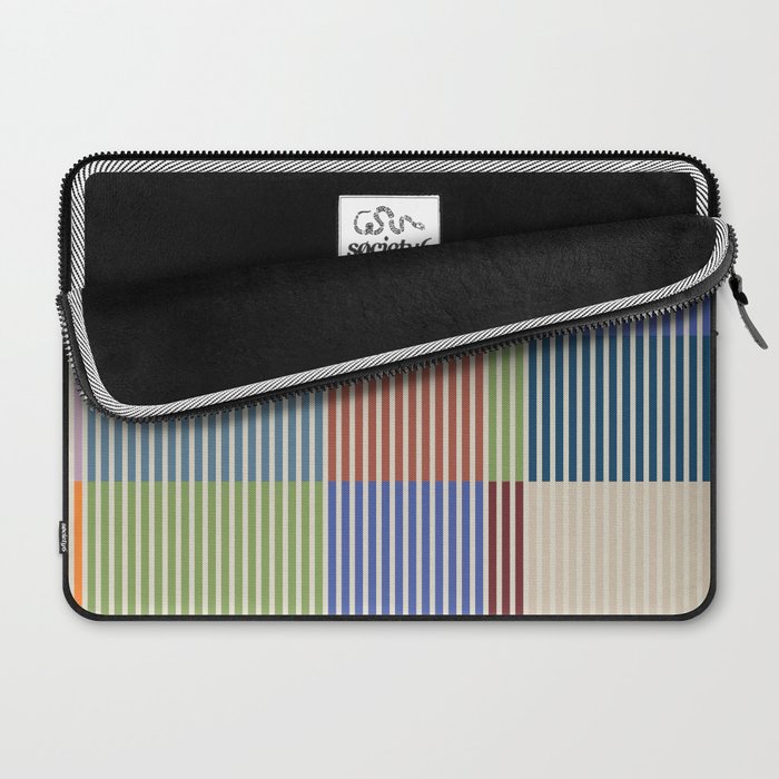 Linear Bauhaus Pattern 3. Laptop Sleeve Gallery Image 2