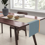 Linear Bauhaus Pattern 3. Table Runner Gallery Image 2