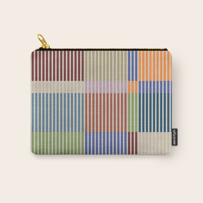Linear Bauhaus Pattern 3. Carry All Pouch Gallery Image 1