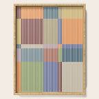 Linear Bauhaus Pattern 3. Serving Tray Gallery Image 1