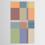 Linear Bauhaus Pattern 3. Tablecloth Gallery Image 2