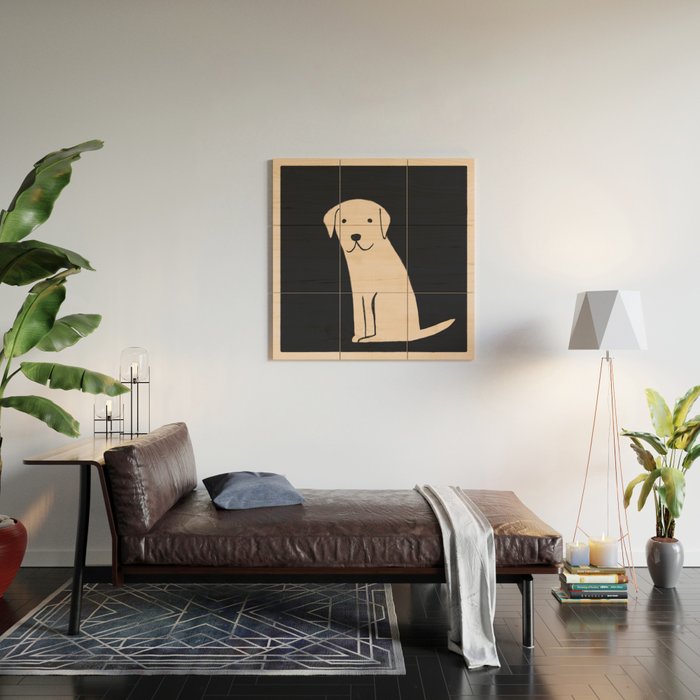 Labrador dog love Wood Wall Art Gallery Image 2