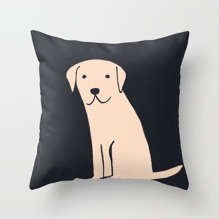 Labrador dog love Throw Pillow Gallery Image 6