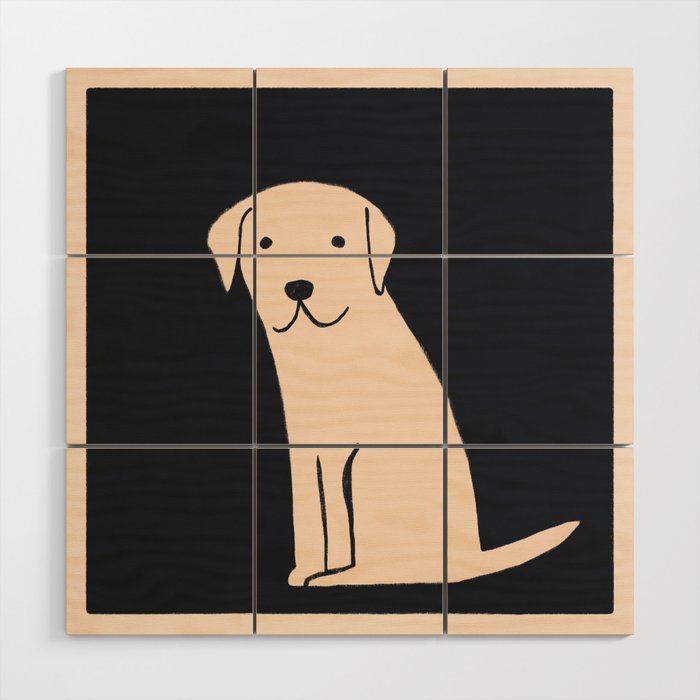 Labrador dog love Wood Wall Art Gallery Image 1