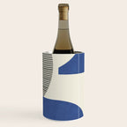 Abstract Lines Composition - Navy Dark Blue Wine Chiller Gallery Image 2