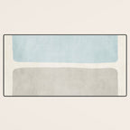 Neutral Light Blue Beige Teal Minimalist Artwork Desk Mat Gallery Image 3