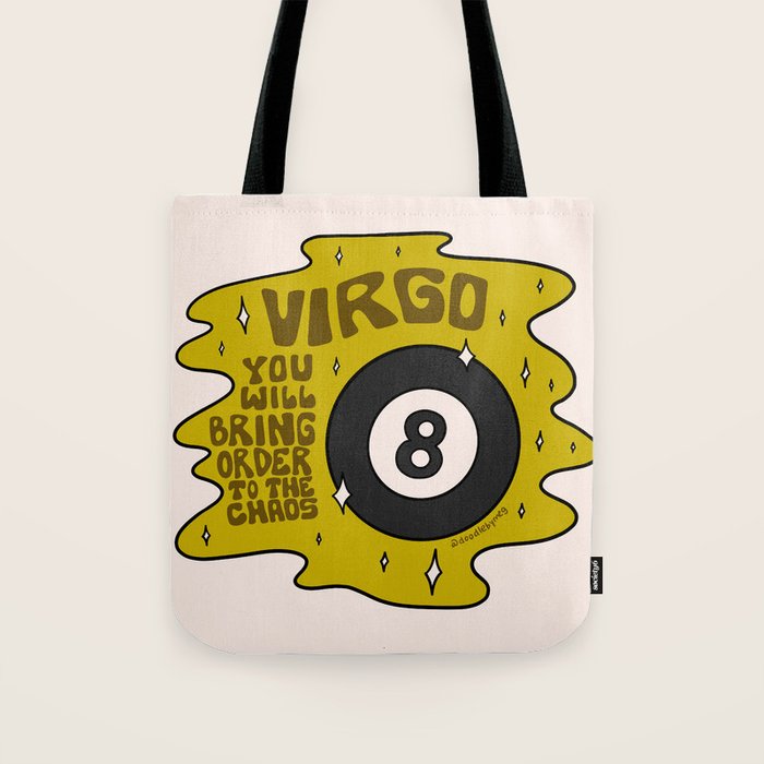 Virgo Magic 8 Ball Tote Bag Gallery Image 1
