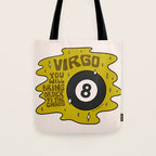 Virgo Magic 8 Ball Tote Bag Gallery Image 1