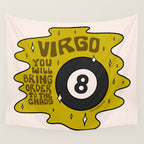 Virgo Magic 8 Ball Wall Tapestry Gallery Image 4