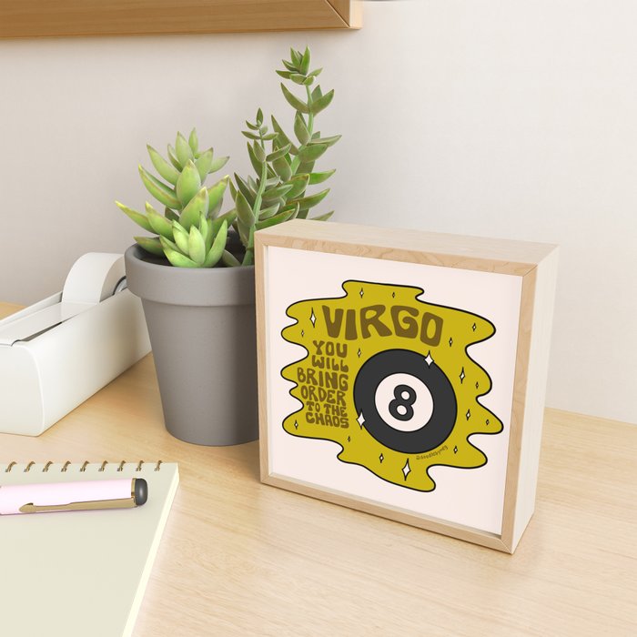 Virgo Magic 8 Ball Mini Art Print Gallery Image 2