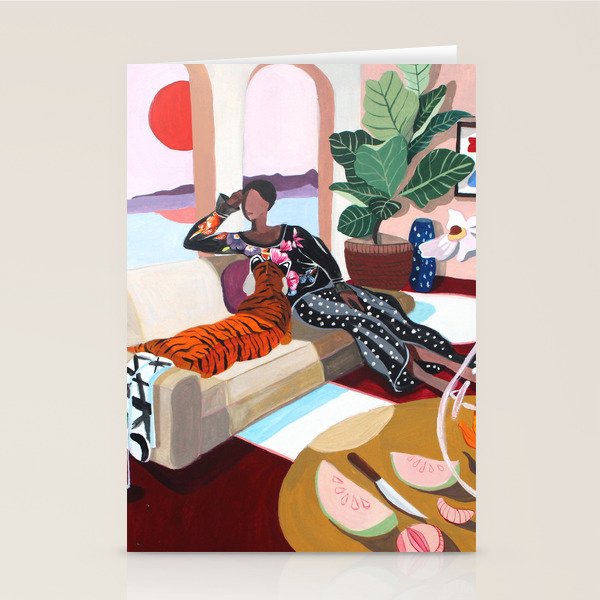 Tiger Queen Stationery Card Gallery Image 2