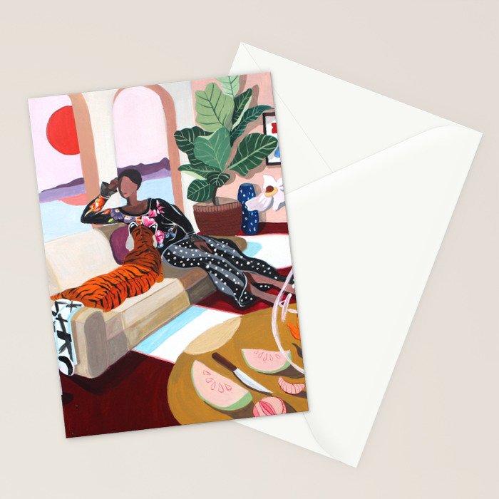 Tiger Queen Stationery Card Gallery Image 2
