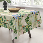 Ladies working in the garden (BEIGE) Tablecloth Gallery Image 3