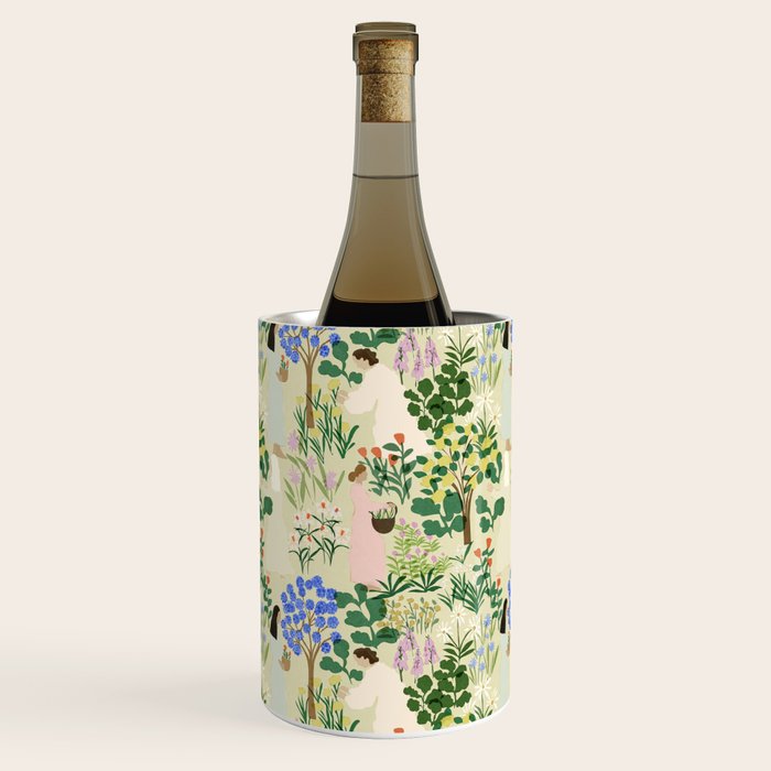 Ladies working in the garden (BEIGE) Wine Chiller Gallery Image 3