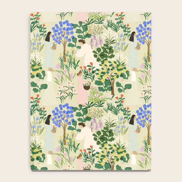 Ladies working in the garden (BEIGE) Notebook Gallery Image 4