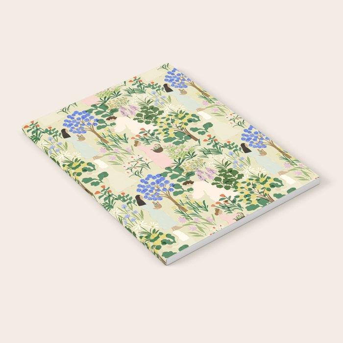 Ladies working in the garden (BEIGE) Notebook Gallery Image 2