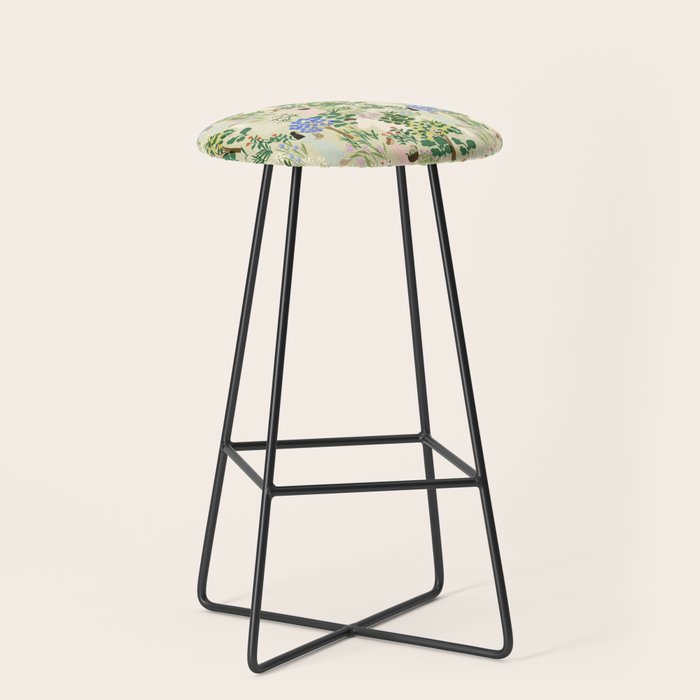 Ladies working in the garden (BEIGE) Stool Gallery Image 1