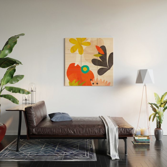 bauhaus goes matisse in summer Wood Wall Art Gallery Image 2