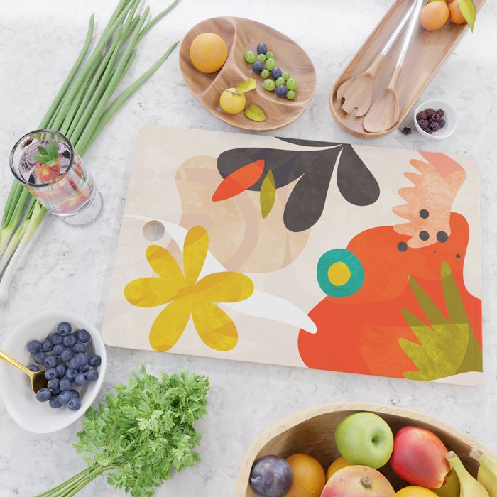 bauhaus goes matisse in summer Cutting Board Gallery Image 2