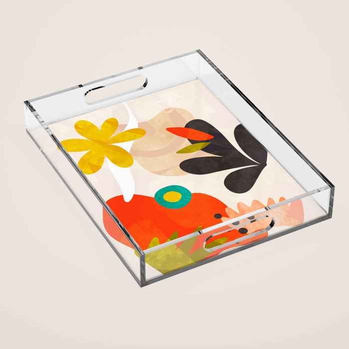 bauhaus goes matisse in summer Acrylic Tray Gallery Image 1