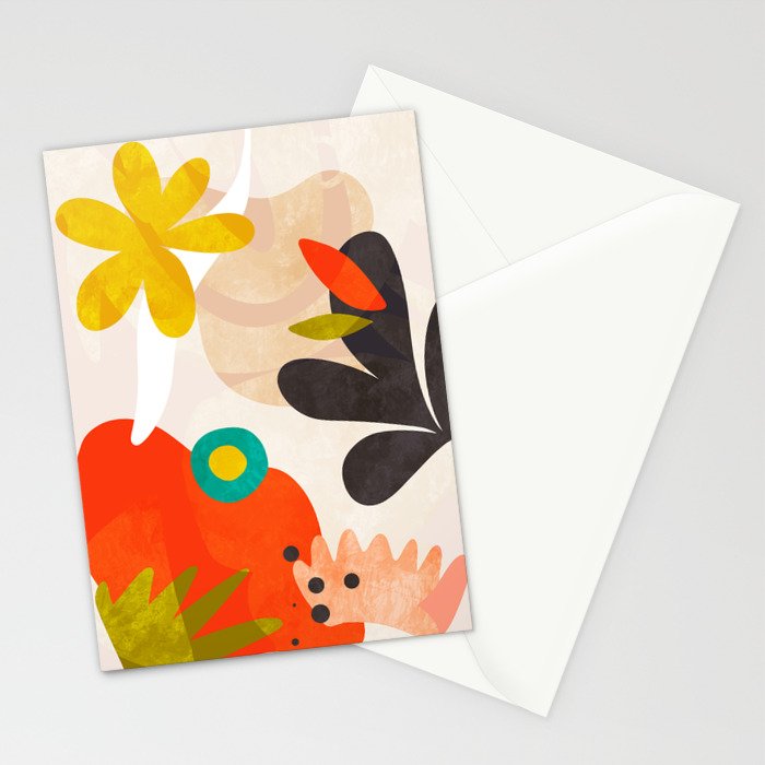 bauhaus goes matisse in summer Stationery Card Gallery Image 2