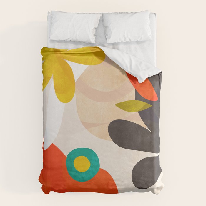 bauhaus goes matisse in summer Duvet Cover Gallery Image 6