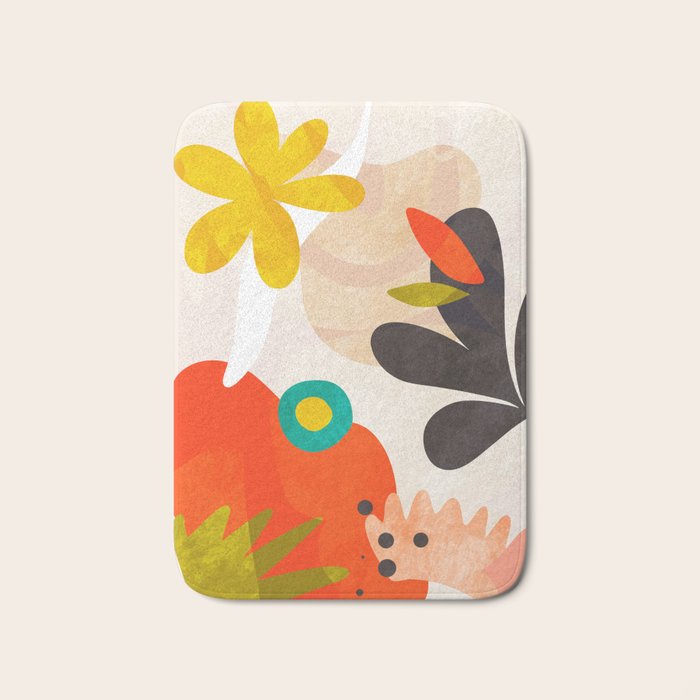 bauhaus goes matisse in summer Bath Mat Gallery Image 1