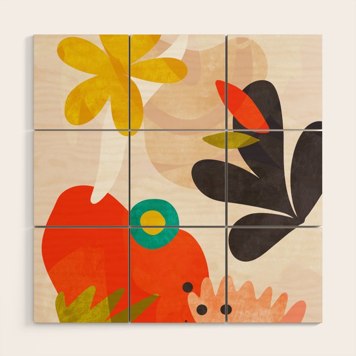 bauhaus goes matisse in summer Wood Wall Art Gallery Image 1