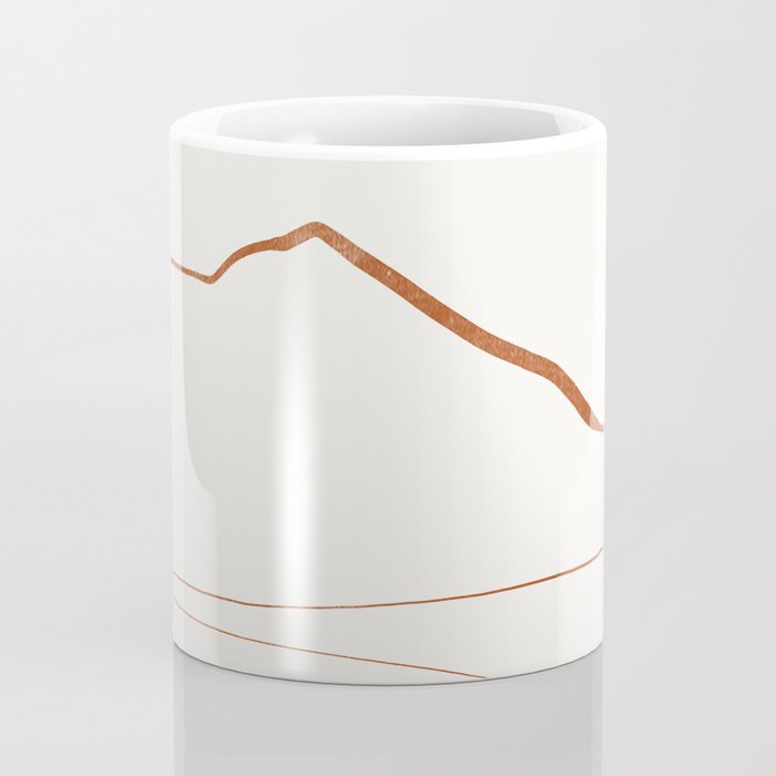 Minimal Line Art Landscape Coffee Mug Gallery Image 4