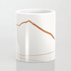 Minimal Line Art Landscape Coffee Mug Gallery Image 4