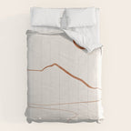 Minimal Line Art Landscape Comforter Gallery Image 6