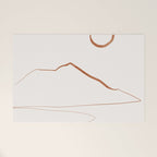 Minimal Line Art Landscape Welcome Mat Gallery Image 1