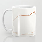 Minimal Line Art Landscape Coffee Mug Gallery Image 3