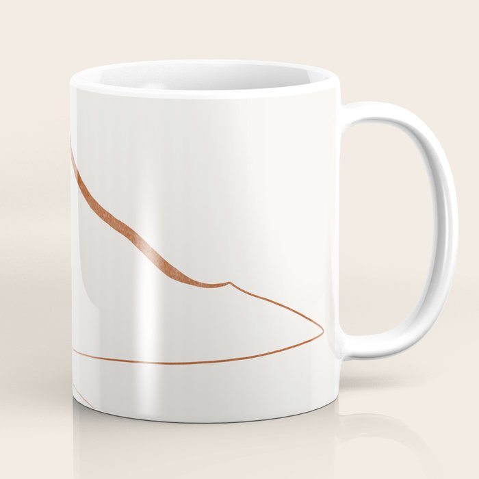 Minimal Line Art Landscape Coffee Mug Gallery Image 1