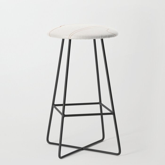 Minimal Line Art Landscape Stool Gallery Image 1