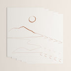 Minimal Line Art Landscape Wrapping Paper Gallery Image 3