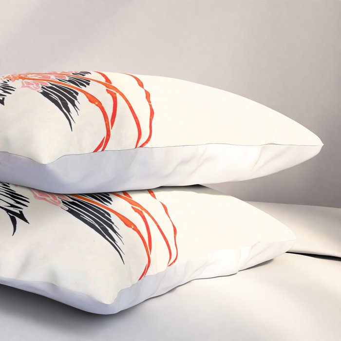 Cocorico cover 1900 Two Pink Flamingos Pillow Sham Gallery Image 3