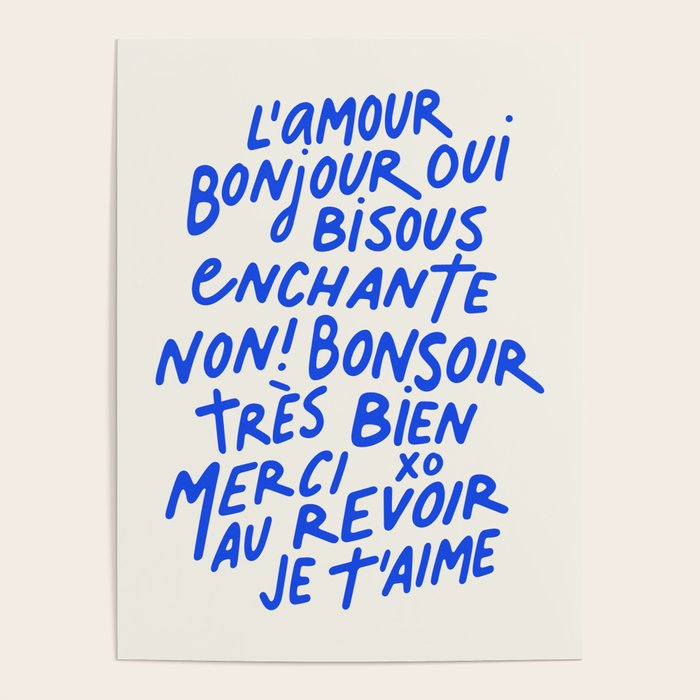 French Words Poster Gallery Image 1