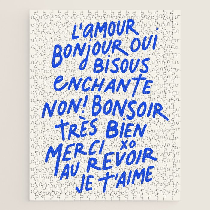 French Words Jigsaw Puzzle Gallery Image 1