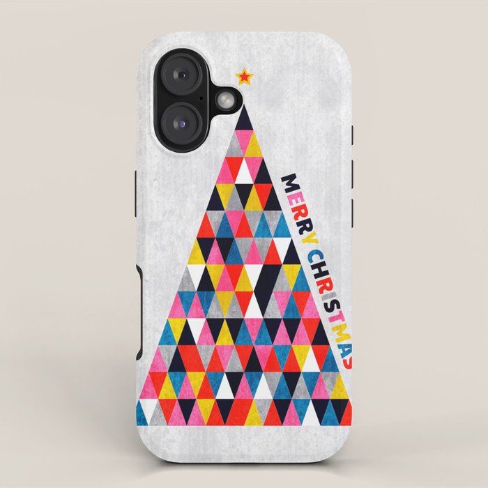 Minimalistic christmas tree iPhone Case Gallery Image 1