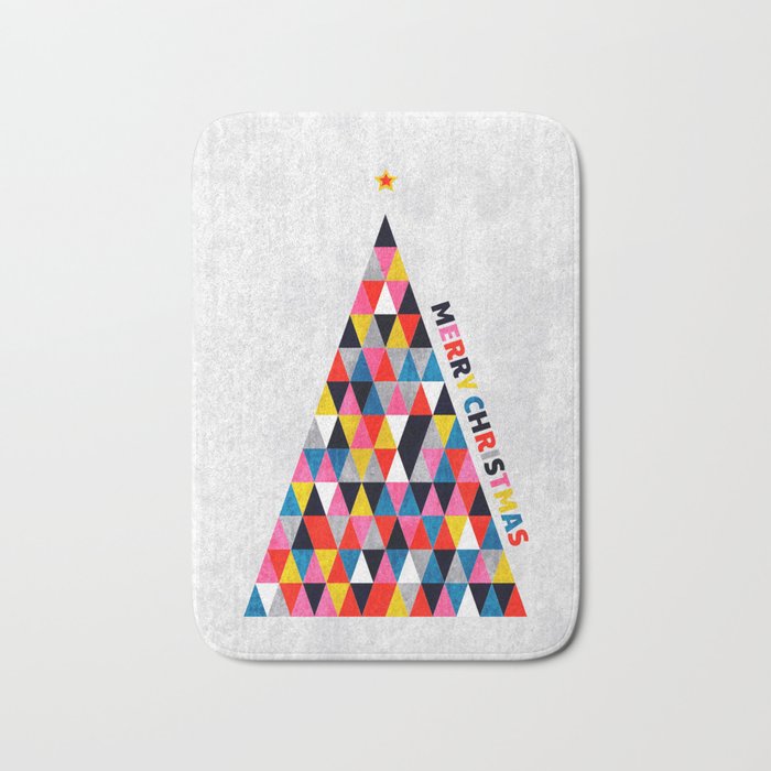 Minimalistic christmas tree Bath Mat Gallery Image 1