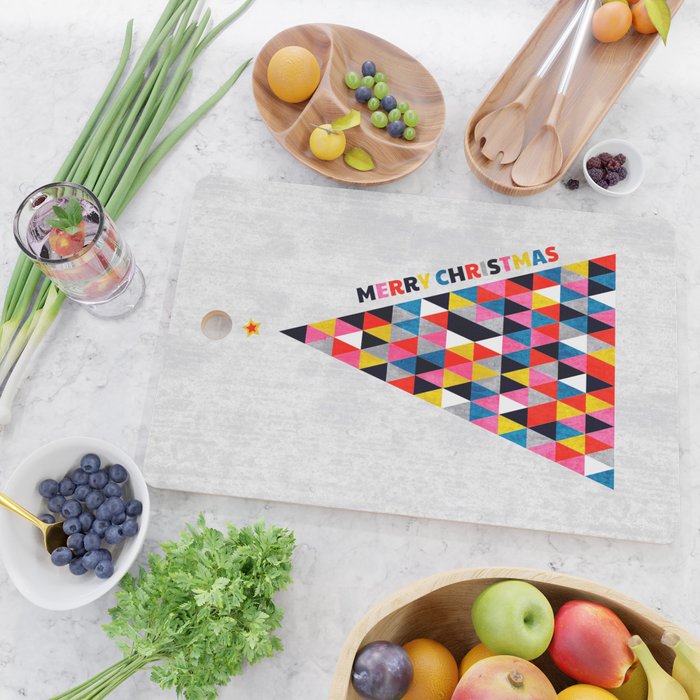 Minimalistic christmas tree Cutting Board Gallery Image 2